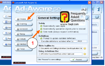 הגדר כפי שמופיע בתמונה, ל ad aware   