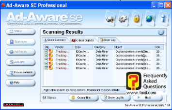 מצב הסגר , ב ad aware   