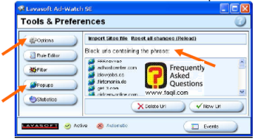 הגדרות Tools & Preferences, ב ad aware   