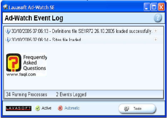 אירועים Ad Watch Event Log  , ב ad aware   