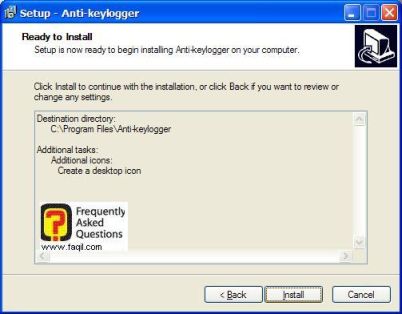 מסך קרא לפני  , להתקנת  Anti Keylogger