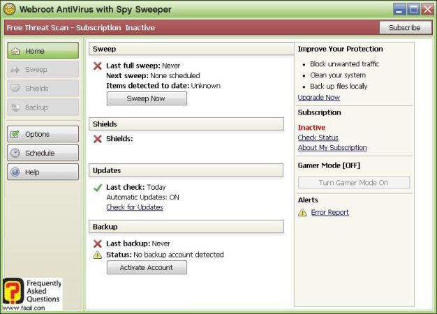 חומת האש, לשונית  אפליקציות-Werboot Internet Security 