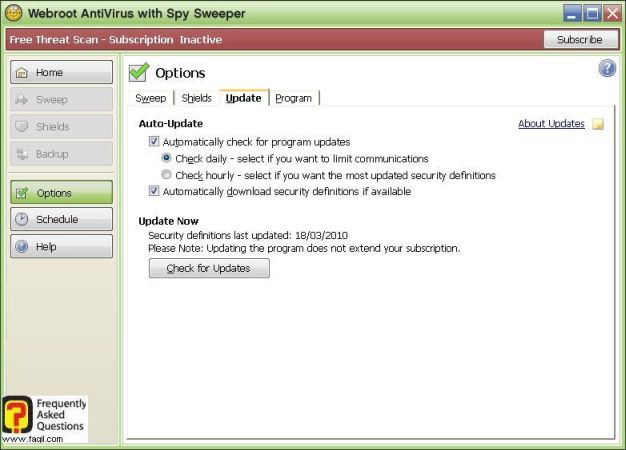 בחירה בלשונית update