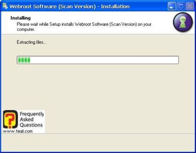 מסך התקנה -antivirus werboot