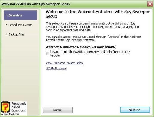 מסך ברוכים הבאים  לשימוש-antivirus werboot