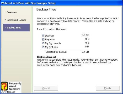מסך גיבוי מסמכים-antivirus werboot