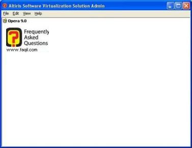 התקנת התוכנה הושלמה ב Altiris Software Virtualization   