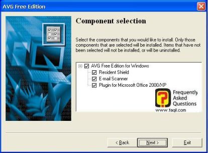  בחרו את הדברים שיותקנו לכם avg free