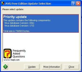  סיום עדכון אנטיוירוס  avg free
