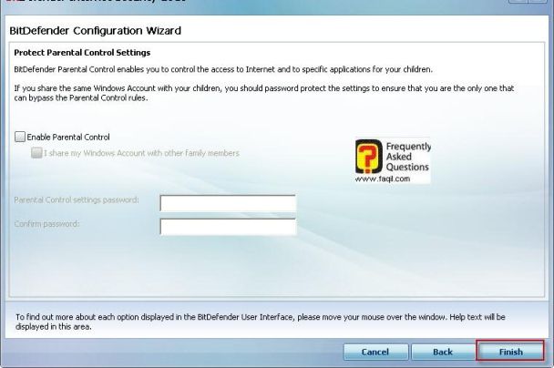 מסך הגנת אתרים ותכנים,BitDefender Internet Security 2010 