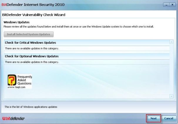 מה מצא כנקודות תורפה, BitDefender Internet Security 2010 