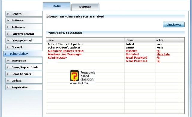 מה חשוף לפריצות, BitDefender Internet Security 2010 