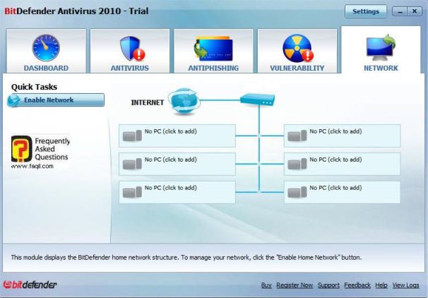 מסך חיבורי רשת,BitDefender Antivirus 2010