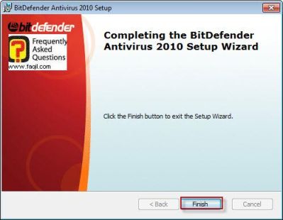 ההתקנה הסתיימה,BitDefender Antivirus 2010