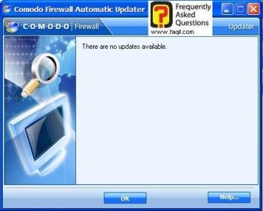 לחצו על ok גם אם מצא וגם אם לא , Comodo   