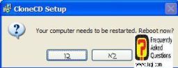 הפעלת המחשב מחדש כדי שיפעל, clone cd
