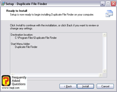מסך מה יותקן בדיוק, duplicate file finder  