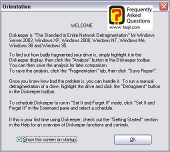 הסבר בקצרה על התוכנה, diskeeper