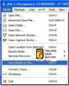שימרו את הקובץ בפורמט , לצפייה בשידורים הדיגיטאלים במחשב 
