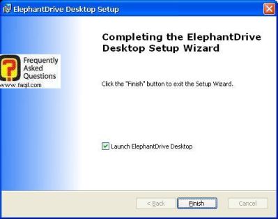 הסתיימה ההתקנהElephantDrive