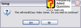 המשך להתקנה, easy video joiner  