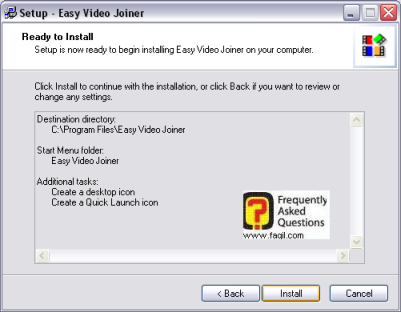 מסך  קרא לפני ההתקנה, easy video joiner  
