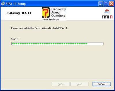 ההתקנה החלה,fifa 11 (פיפ