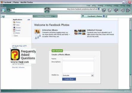 אפליקציית יצירת אלבום תמונות, פייסבוק 