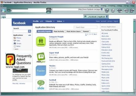 מיון אפליקציות לפי סוג, פייסבוק 