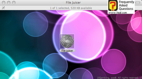 חלון התקנה file juicer