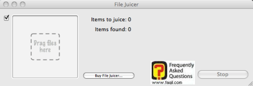 הקובץ שברצוננו לסחוט את התיבה המקווקות,file juicer