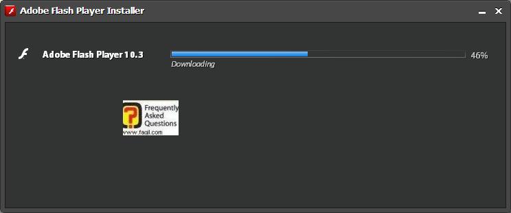 החלה ההורדה, וההתקנה של פלאש