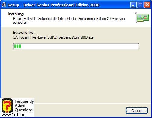 מסך  התחלת ההתקנה, תוכנת Driver Genius
 Professional Edition 2006