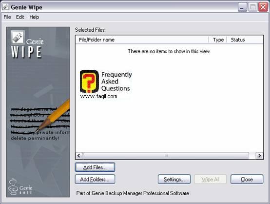 לבחור את הגיבוי , Genie backup manager pro edition 7.0