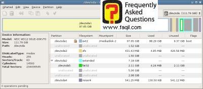 מסך ראשי, gparted