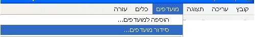 סידור מועדפים, דפדפן internet explorer