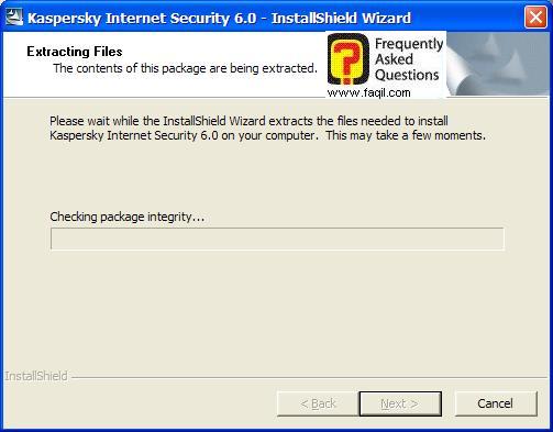 מסך פתיחת ההתקנה תחל, Kaspersky Internet Security 6