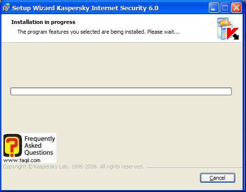 ההתקנה החלה, Kaspersky Internet Security 6