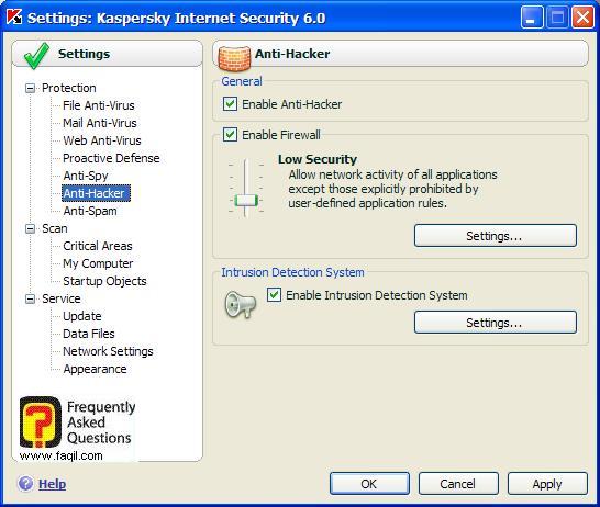 לבטל פואפים ובאנרים או לא לבטל, Kaspersky Internet Security 6