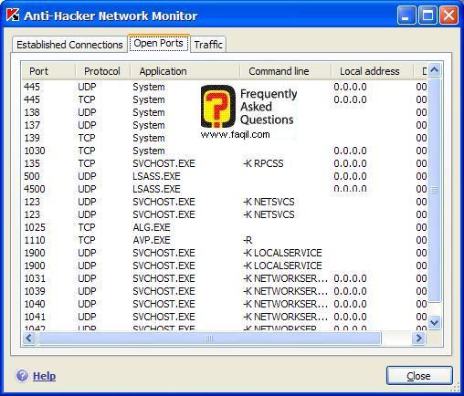 פורטים פתוחים,  Kaspersky Internet Security 6