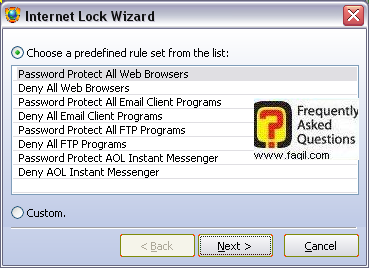 ממשק,  Internet lock