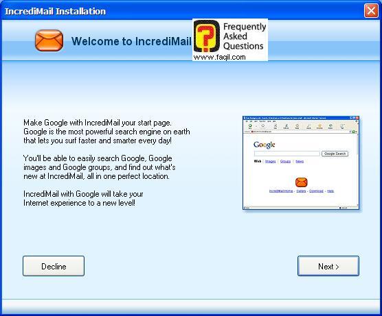 תשאלו אם אתם מעוניינים בסמל התוכנה , כאשר תכנסו בגוגל , תוכנת  Incredimail