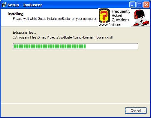 ההתקנה החלה, IsoBuster