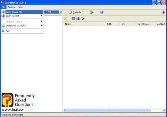 פתחו את הקובץ שאתם מעונינים, IsoBuster