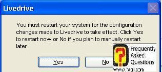 הפעלה מחדש של המחשב, תוכנת LiveDrive   