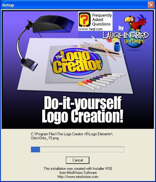 ההתקנה החלה , The Logo Creator Version 5 