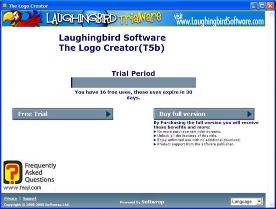 בחרו שוב על ניסיון , The Logo Creator Version 5 