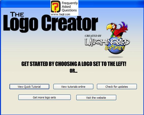 לחצו על View Quick  Tutorial,ב The Logo Creator Version 5 