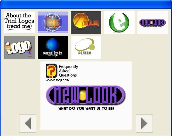 תוכלו לבחור את התבנית ללוגו,ב The Logo Creator Version 5 