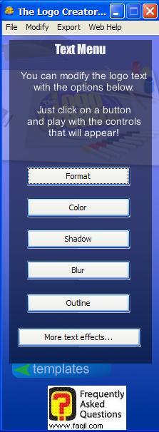 אפשרויות,ב The Logo Creator Version 5 